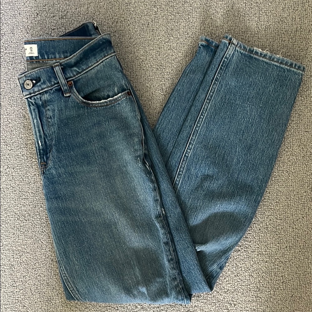 Abercrombie 90s Straight Leg Low Rise Jeans